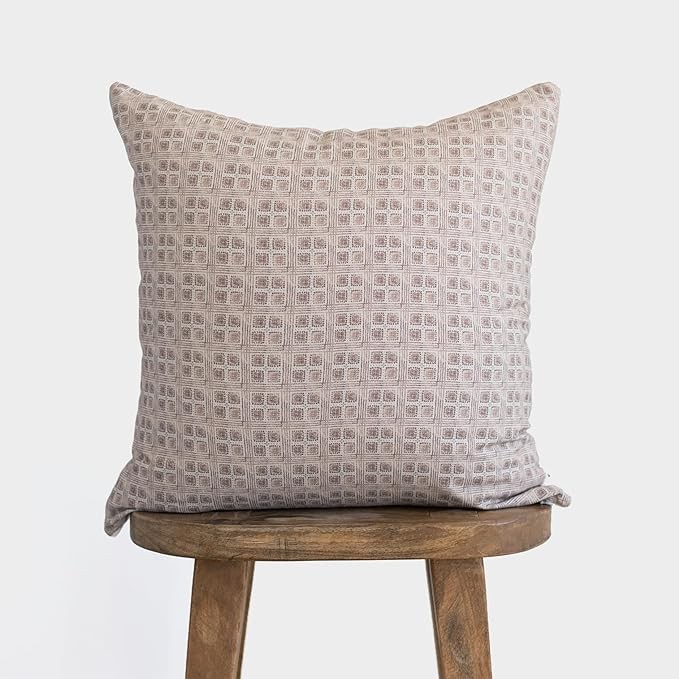 Woven Nook - Modern & Luxurious 18" x 18" Decorative Boho Throw Pillow Covers - Durable Quality & Machine Washable - 100% Cotton Canvas - Margot Design - 4 Pack (18"x18") - Image 2