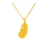 TAKA Jewellery 999 Pure Gold Feather Pendant