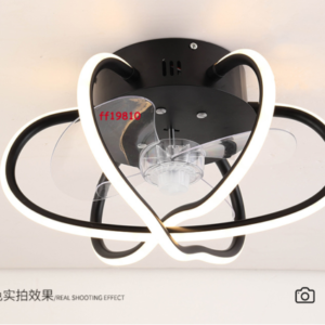 Dimmable Fan Ceiling Chandelier Flush Mount LED Light Lamp Lighting Remote
