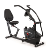 Marcy Dual Action Cross Training Recumbent Exercise Bike with Arm Exercisers, Gym Equipment for Work from Home Fitness, Black JX-7301