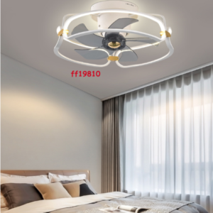 Dimmable Fan Ceiling Chandelier Flush Mount LED Light Lamp Lighting Remote