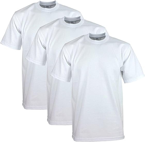 Pro Club Men's 3-Pack Heavyweight Cotton Short Sleeve Crew Neck T-Shirt - Image 2