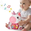 Baby Toys 6-12 Months, Soft Plush Stuffed Animal Toy for Toddlers 1-3, Baby Musical Toys for 12-24 Months, Toddler Girl Toys for 1 Year Old
