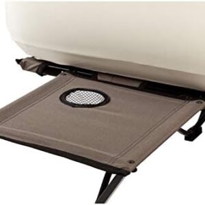 Coleman Camping Cot， Air Mattress， and Pump Combo， Folding Camp Cot and Air Bed with Side Table and Battery Operated Pump