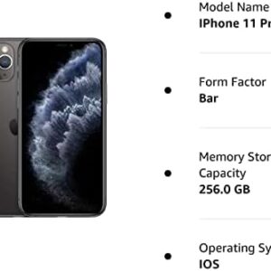 Apple iPhone 11 Pro， US Version， 256GB， Space Gray - Unlocked (Renewed)