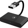 Wireless CarPlay Adapter for iPhone， Wireless CarPlay Dongle Convert Factory Wired CarPlay to Wireless CarPlay， Compatible for Audi/Volvo/Porsche/Benz/Ford， 5Ghz WiFi Auto-Connect， Support iOS 13+