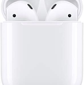 Apple AirPods (2nd Generation) Wireless Earbuds with Lightning Charging Case Included. Over 24 Hours of Battery Life, Effortless Setup. Bluetooth Headphones for iPhone