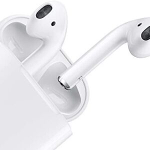 Apple AirPods (2nd Generation) Wireless Earbuds with Lightning Charging Case Included. Over 24 Hours of Battery Life, Effortless Setup. Bluetooth Headphones for iPhone