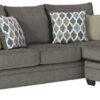 Signature Design by Ashley Dorsten Contemporary L-Shaped Reversible Sofa Chaise Chofa， Gray