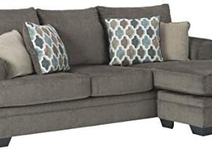Signature Design by Ashley Dorsten Contemporary L-Shaped Reversible Sofa Chaise Chofa， Gray