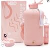 H2O Capsule 2.2L Half Gallon Water Bottle with Storage Sleeve and Removable. eb2