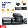 Free SD Card Today✔AZDOME M550 3 Channel Lens 4K Car Dash Cam with Night Vision WiFi GPS,Front and Rear,Cabin Inside 2K Three Way Ultra Full HD 1080P Dash Cameras Dashboard BackUp Camera Dashcam for C
