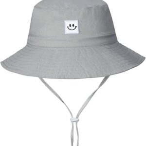MaxNova Baby Sun Hat Smile Face UPF 50+ Toddler Bucket Hat for Boys Girls 0-7 Years
