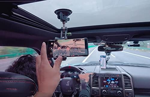 Universal Ball Head Arm for Phone 2023 New 360° Rotating Car Phone Holder Mount Ballhead Magic Arm Suction Cup Phone Holder for Car Dashboard Windshield Vehicle Sunroof - Image 4