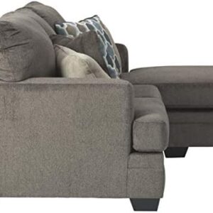 Signature Design by Ashley Dorsten Contemporary L-Shaped Reversible Sofa Chaise Chofa， Gray