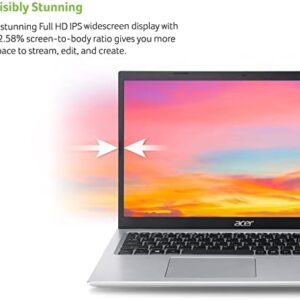 Acer Aspire 5 A515-56-32DK Slim Laptop - 15.6 Full HD IPS Display - 11th Gen Intel i3-1115G4 Dual Core Processor - 4GB DDR4 - 128GB NVMe SSD - WiFi 6 - Windows 11 Home in S mode.