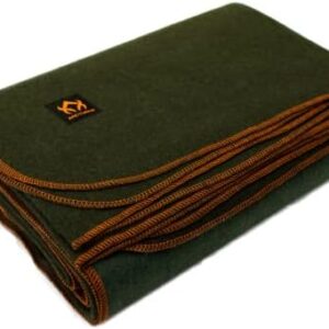 Arcturus Military Wool Blanket - 4.5 lbs, Warm, Thick, Washable, Large 64 x 88 - Great for Camping, Outdoors, Sporting Events, and Survival Kits