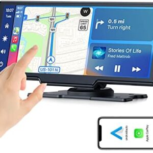 9.26 Inch Wireless Apple Carplay & Android Auto Car Stereo， Touchscreen Car Play Screen GPS Navigation for Car， Car Radio Receiver for Pickup Trucks， Bluetooth， Siri， Multimedia Player， FM Transmi