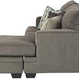 Signature Design by Ashley Dorsten Contemporary L-Shaped Reversible Sofa Chaise Chofa， Gray