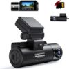 UPGROW 4K Dual Dash Cam Front and Rear 4K+2K， GPS， Dash Camera for Cars with 2 Inches IPS Screen， Car Camera Driving Recorder with Night Vision， 170° Wide Angle， Parking Mode， SD Card Included