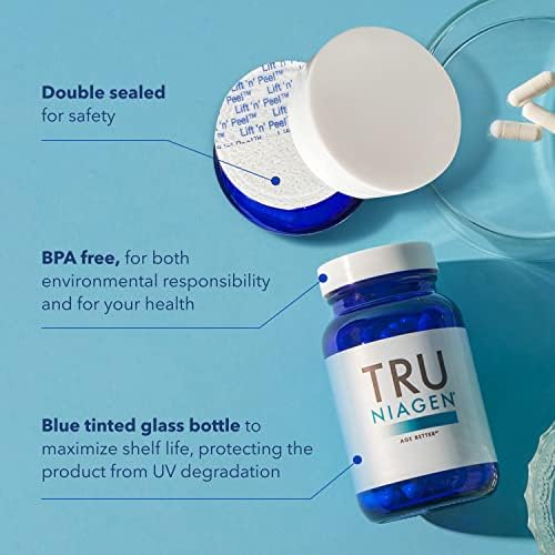 Multi Award Winning Patented NAD+ Boosting Supplement Nicotinamide Riboside for Healthy Aging, Cellular Energy, Heart, Brain,& Muscle Repair FDA Safety-Reviewed - 90ct/300mg (90 Servings) Made in - Image 5