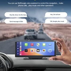 9.26 Inch Wireless Apple Carplay & Android Auto Car Stereo， Touchscreen Car Play Screen GPS Navigation for Car， Car Radio Receiver for Pickup Trucks， Bluetooth， Siri， Multimedia Player， FM Transmi