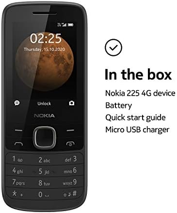 Nokia 225 | GSM Unlocked Mobile Phone | 4G | Black - Image 5
