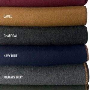 Arcturus Military Wool Blanket - 4.5 lbs, Warm, Thick, Washable, Large 64 x 88 - Great for Camping, Outdoors, Sporting Events, and Survival Kits
