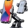 VANMASS [Upgraded] Cell Phone Holder Car [Anti-Slip Soft Silicone & Powerful Suction] Dashboard Windshield Universal Phone Car Mount， Compatible with iPhone 14 13 12 11 Pro Max &Truck/SUV/Jeep