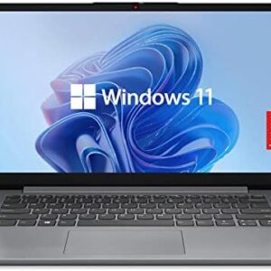 Lenovo 14 Laptop, IdeaPad 1, Intel Quad-core Processor, 14 HD Anti-Glare Display, 4GB RAM, HDMI, SD Card Reader, Long Battery Life, Includes MS Office 365, Windows 11 Home in S Mode (256GB SSD)