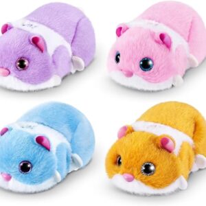 Pets Alive Hamstermania (Orange) by ZURU Hamster, Electronic Pet, 20+ Sounds Interactive, Hamster Ball Toy for Girls and Children
