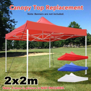 Garden BBQ Gazebo Top Cover Roof Replacement Fabric Cloth Tent Canopy 2x2m 3x3m