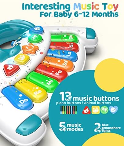 childenjoy Baby Toy, Unicorn Toy with Music and Flashing Lights Aminal Language for 6-12months - Image 3