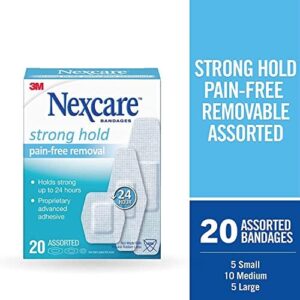 Nexcare Sensitive Skin Bandages， Assorted Sizes， 20 Count Per Box (10 Pack)