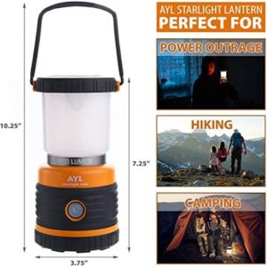 LED Camping Lantern Rechargeable， 1800LM， 4 Light Modes， 4400mAh Power Bank， IP44 Waterproof， Perfect Lantern Flashlight for Hurricane， Emergency， Power Outages， Home and More， with USB Cable (2 Pack)