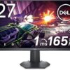 Dell G2722HS IPS 27 Inch 165Hz Gaming Monitor - (FHD) Full HD 1920 x 1080p， LED LCD Display， AMD FreeSync Premium and NVIDIA G-Sync Compatible， HDMI， DisplayPort， Thin Bezel - Black