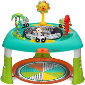 Infantino 2-in-1 Sit， Spin & Stand Entertainer - 360 Seat and Activity Table with Simple Store-Away Design， Multi-Colored， 1-Count