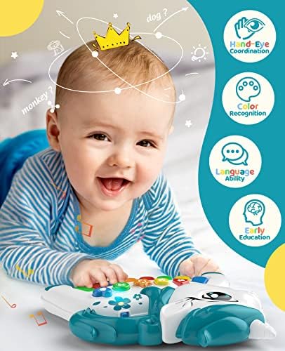 childenjoy Baby Toy, Unicorn Toy with Music and Flashing Lights Aminal Language for 6-12months - Image 4