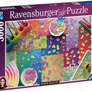 Ravensburger Karen Puzzles Collection: Puzzles on Puzzles 3000 Piece Jigsaw Puzzle for Adults - 17471