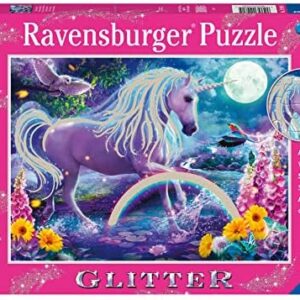 Ravensburger Glitter Unicorn 100 Piece Jigsaw Puzzle for Kids - 12980 - Every Piece is Unique, Pieces Fit Together Perfectly