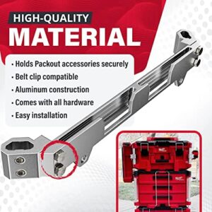 Alpha Engineered Tool Rail Mount Compatible with Milwaukee Packout