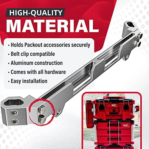 Alpha Engineered Tool Rail Mount Compatible with Milwaukee Packout - Image 4