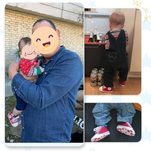 Meckior Baby Girls Boys Canvas Sneakers Soft Sole High-Top Ankle Infant First Walkers Crib Shoes