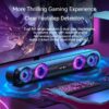 Wireless Speaker, 4 Sound Holes, 6D Surround Sound, Shocking Heavy Bass, RBG Color, Long Strip, Easy To Store And Save Space, Desktop Audio/computer Speaker/car Speaker/cycling Speaker/camping Speaker