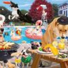 Ravensburger Dog Days of Summer 1000 Piece Jigsaw Puzzle for Adults - 16810 - Every Piece is Unique， Softclick Technology Means Pieces Fit Together Perfectly