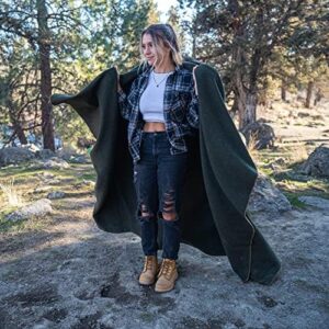 Arcturus Military Wool Blanket - 4.5 lbs, Warm, Thick, Washable, Large 64 x 88 - Great for Camping, Outdoors, Sporting Events, and Survival Kits