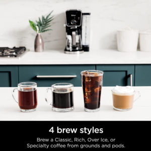 Ninja DualBrew Pro Specialty 12-Cup Coffee Maker, 4 Brew Styles & Frother CFP301