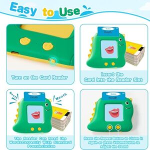 510 Words Pocket Speech Talking Flash Cards - Montessori Speech Buddy Early Learning Speech Buddy Flashcards for Toddlers, Audible Educational Device Speech Therapy Materials Development Sensory Toys