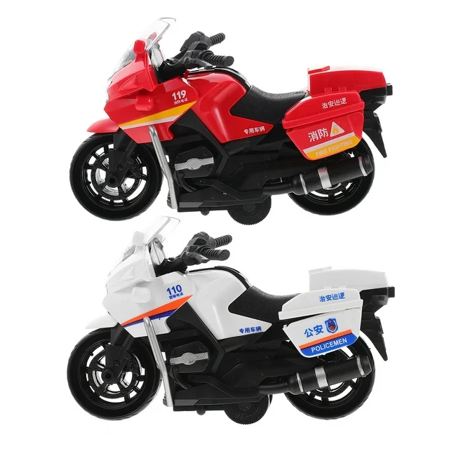 2Pcs Interesting Pull Back Car Wear-resistant Toy Motorcycles Plastic Children Toys - Image 3