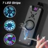 Electronic Lighter Rechargeable USB Flameless Windproof Plasma Hand Spinner Tool